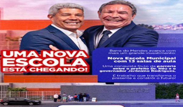 Imagens da BARRA DO MENDES CELEBRA NOVOS INVESTIMENTOS EM INFRAESTRUTURA E EDUCAÇÃO