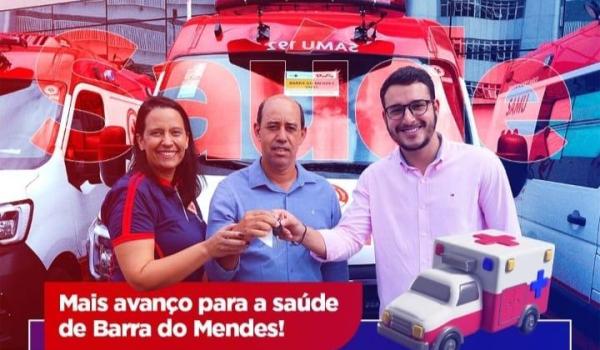 Imagens da BARRA DO MENDES É CONTEMPLADA COM MAIS UMA AMBULÂNCIA PARA O SAMU