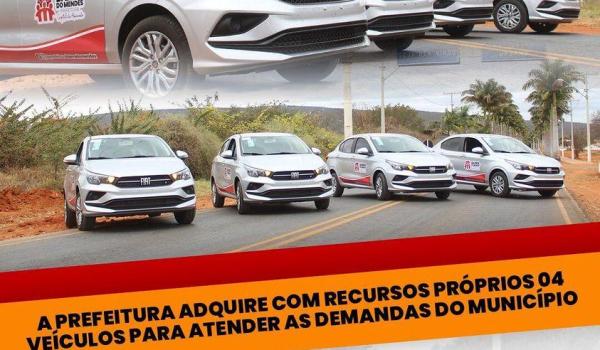 BARRA DO MENDES ADQUIRE 4 VEÍCULOS COM RECURSOS PRÓPRIOS