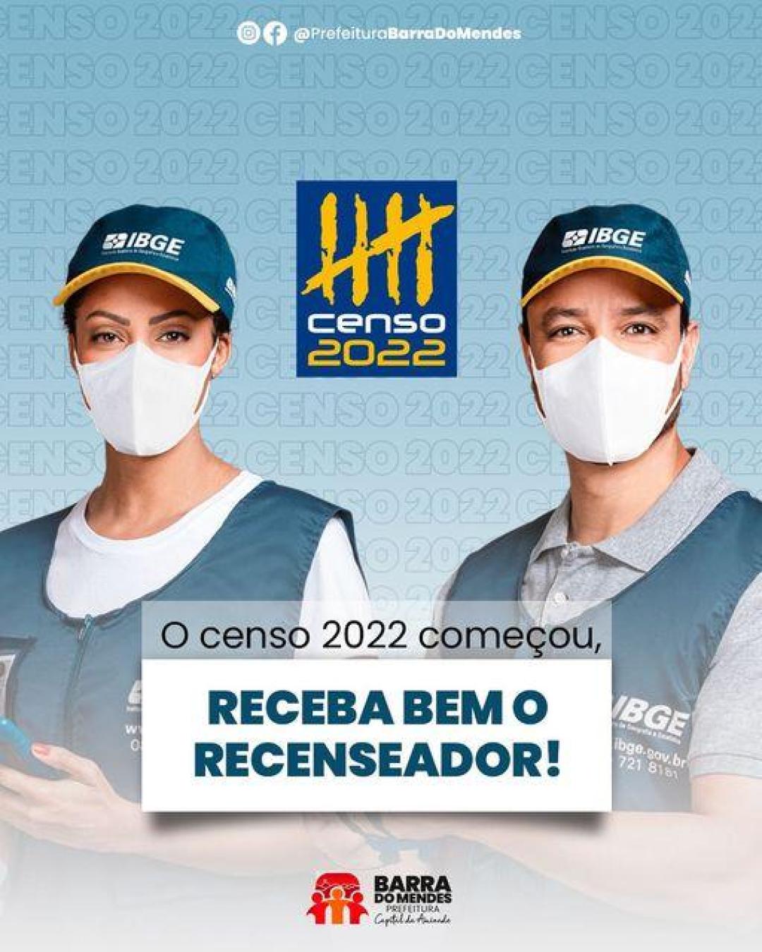 COMEÇOU O CENSO 2022